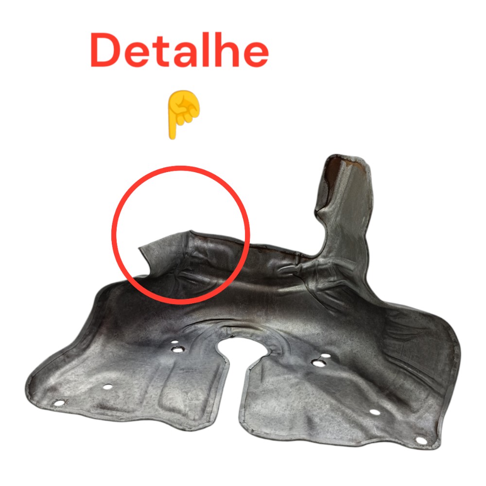 Protetor Térmico Coletor Escape Peugeot 206 207 1.4 2007 08 2