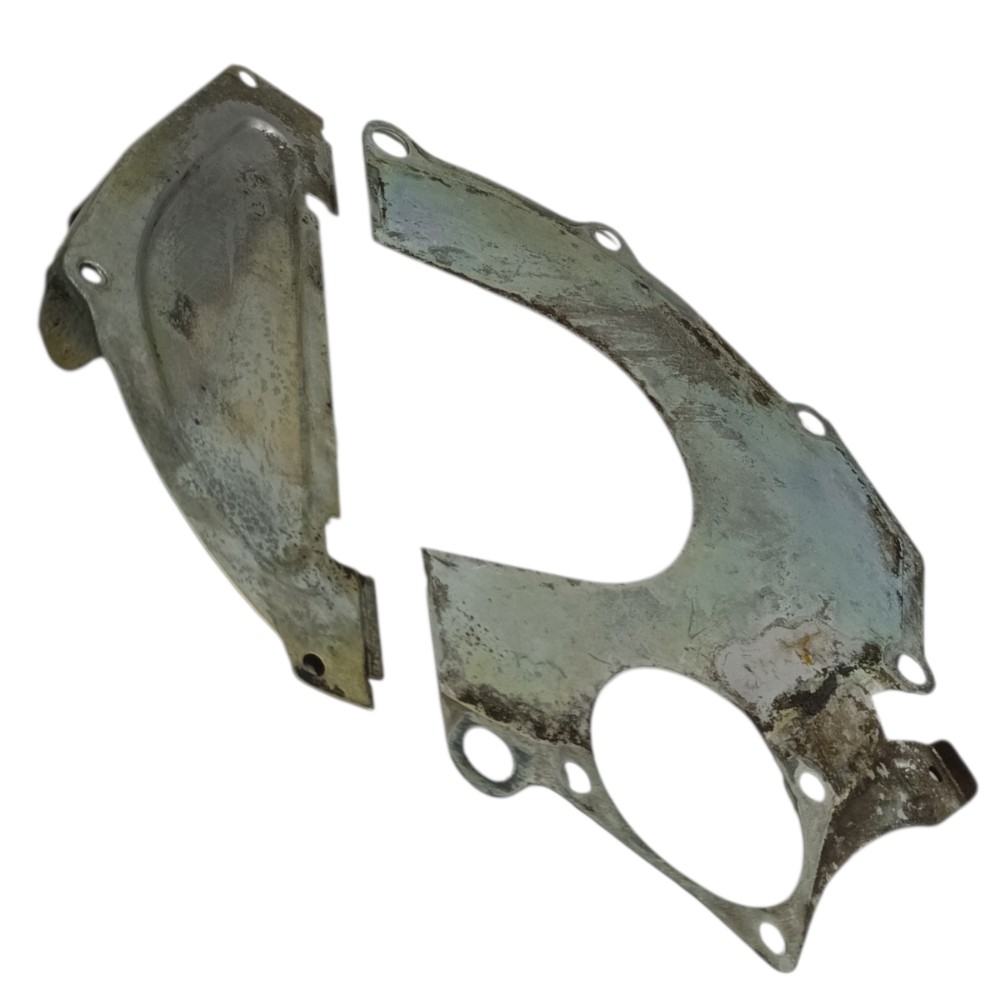 Par chapa defletor motor câmbio Vw Santana 2.0 2000 2001 2