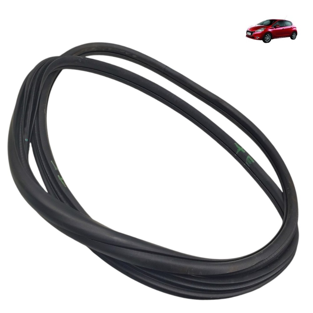 Borracha Vedação Porta Traseira Esquerda Peugeot 208 2014 15 Preto 1