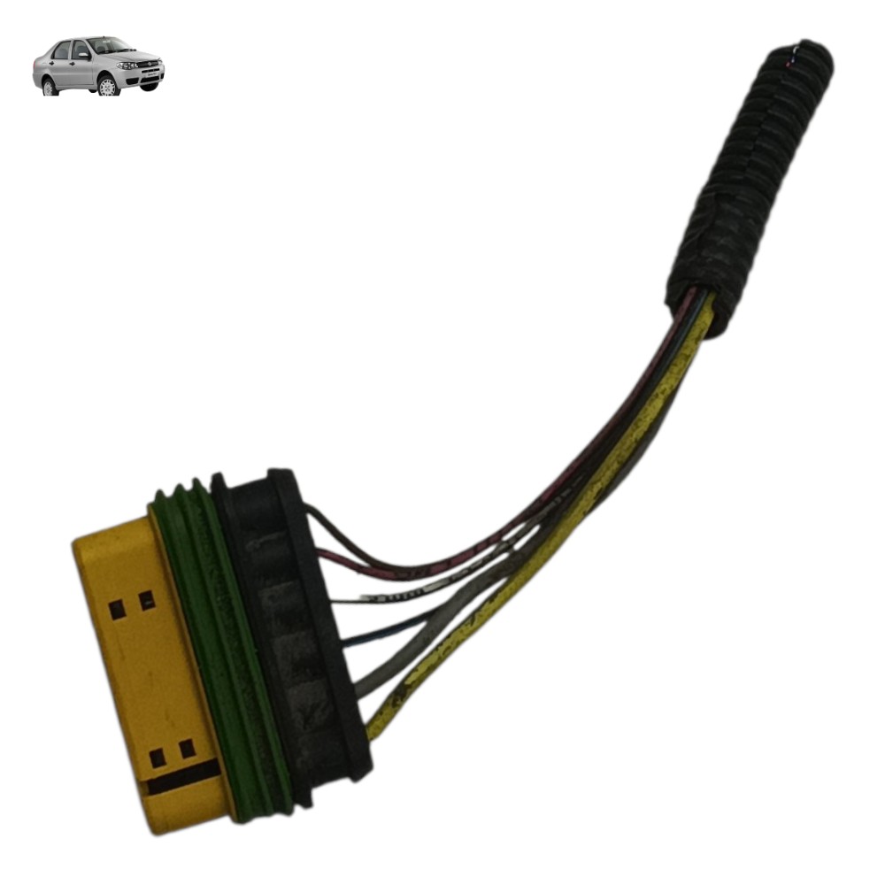 Plug Conector Fechadura Dianteira Fiat Siena Palio 2010 2011 1