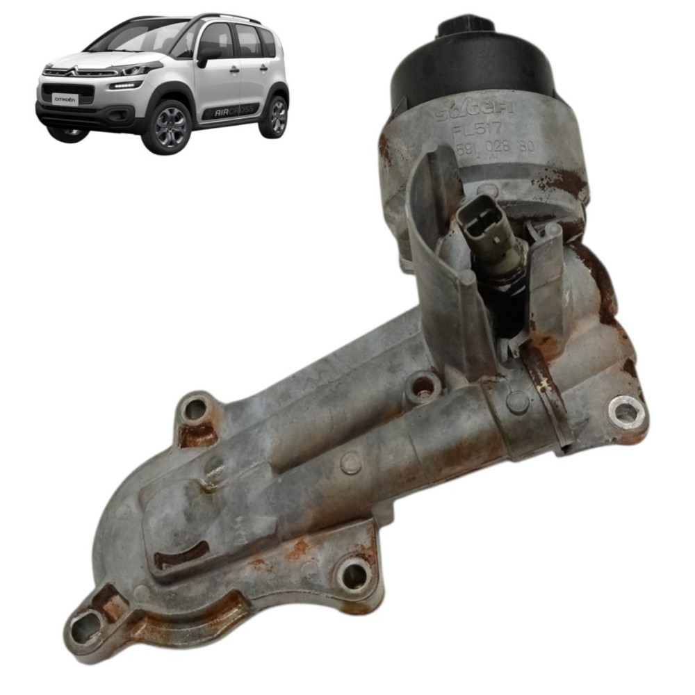 Suporte filtro óleo motor Citroen Aircross 1.6 16v 2017 2018