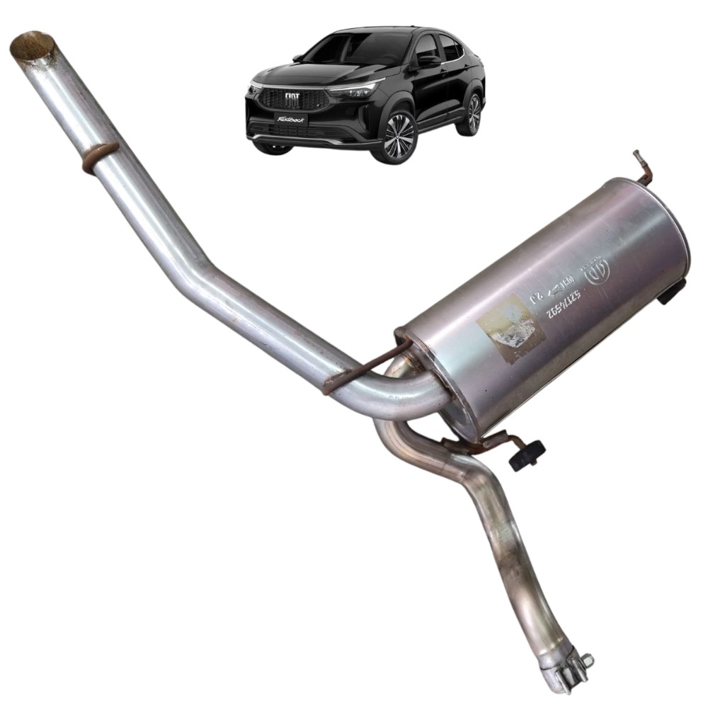 Escapamento Silencioso Traseiro Fiat Fastback 1.3 2023 24 25 1
