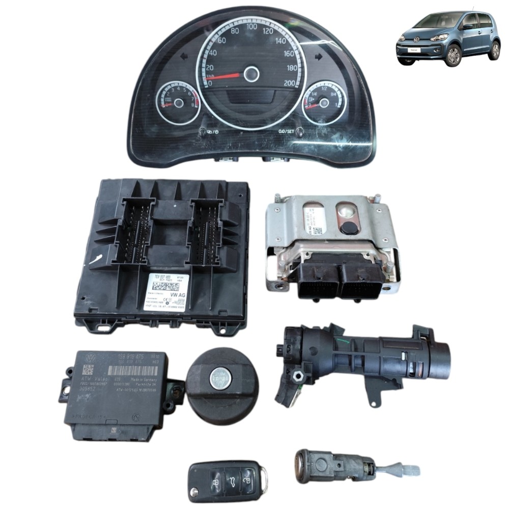 Kit Code Módulo Injeção Vw Up 1.0 Mpi Imotion 2016 2017 2018