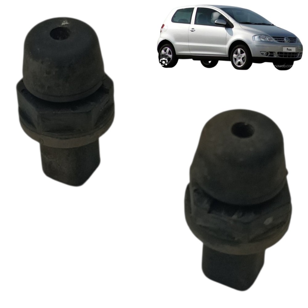Par batente borracha tampa traseira vw fox 2003 até 2008
