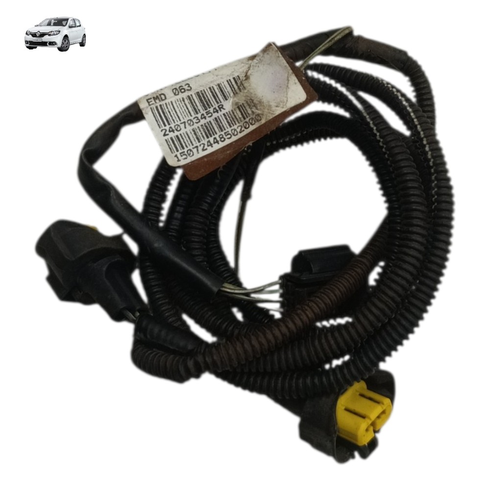 Chicote Plug Conector Farol Milha Renault Sandero 2016 2017 1