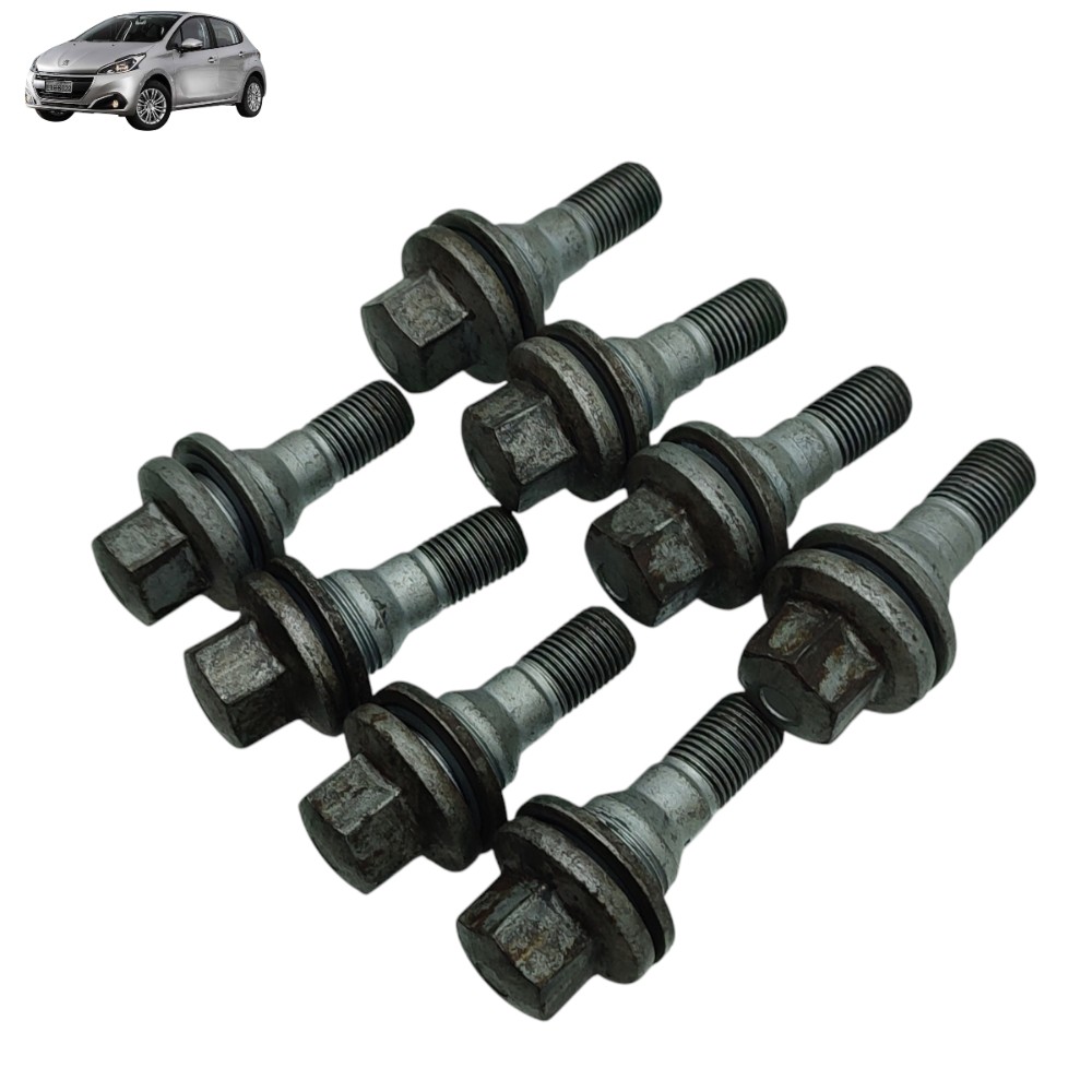 Jogo 10 Parafuso Roda Liga Leve Peugeot 308 2011 2012 2013 1