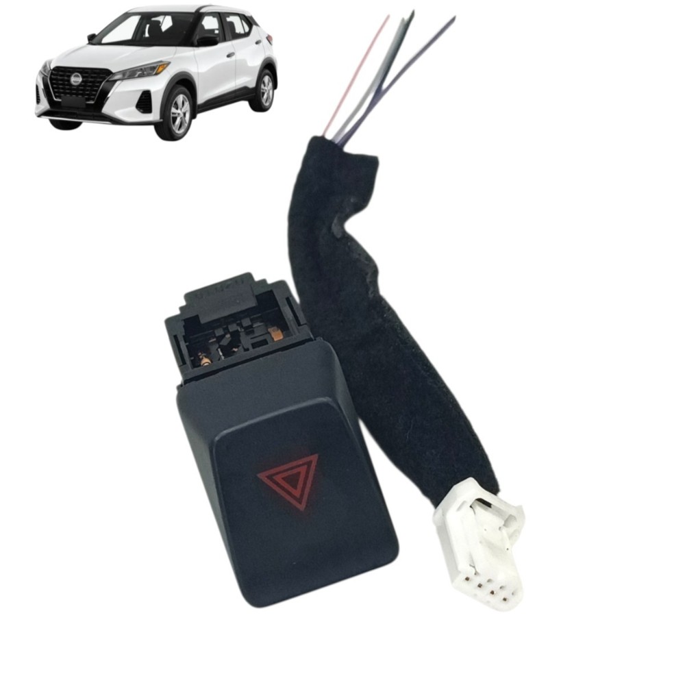 Botão Pisca Alerta Nissan Kicks 2024 2023 2022 2021 Preto