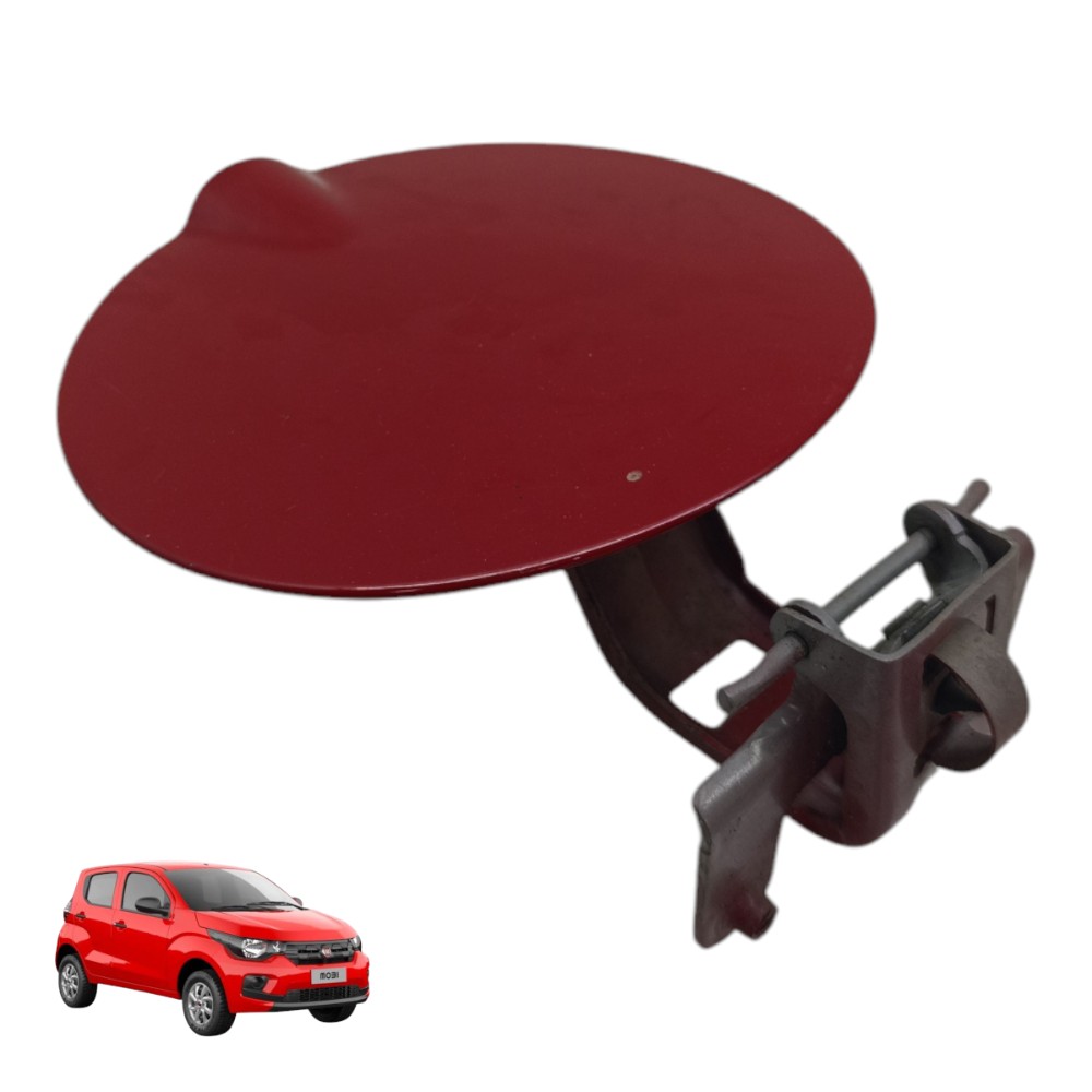 Portinhola Tanque Combustível Fiat Mobi 2017 2018 2019 2020 Vermelho 2018 1