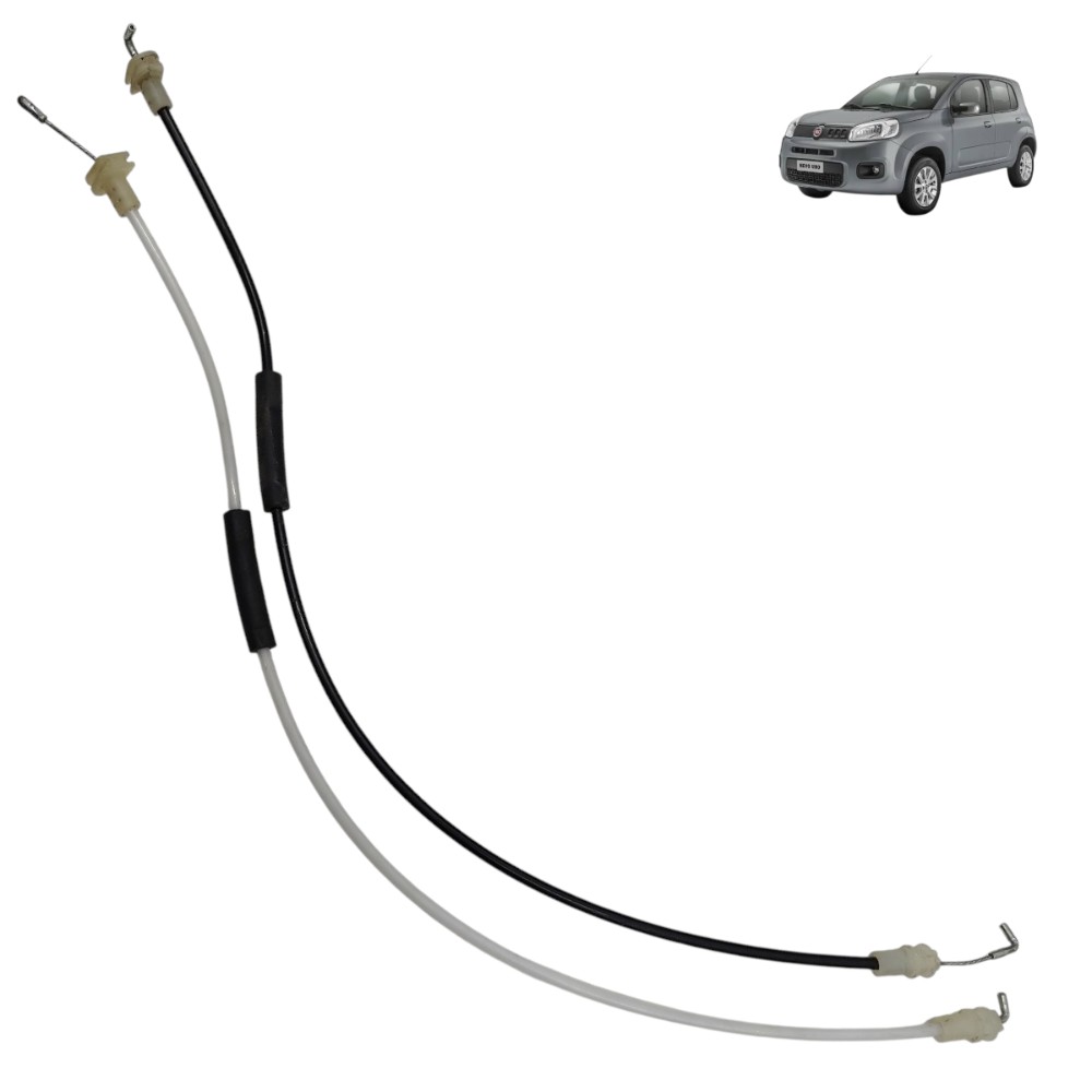Par cabo aço fechadura porta dianteira Fiat Uno Vivace 2013