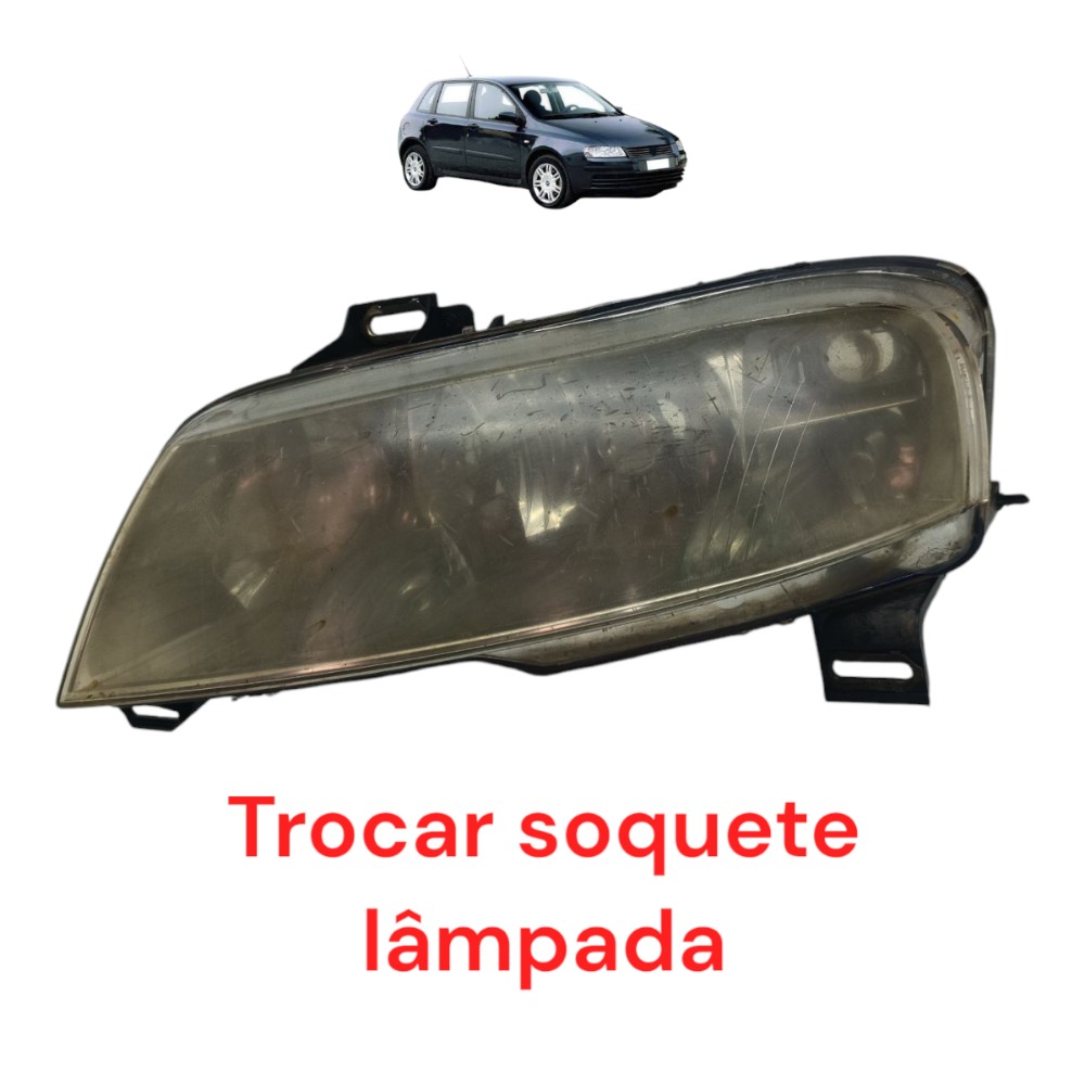 Farol Esquerdo Fiat Stilo 2003 2004 Trocar Soquete Lâmpada Esquerdo/motorista 1