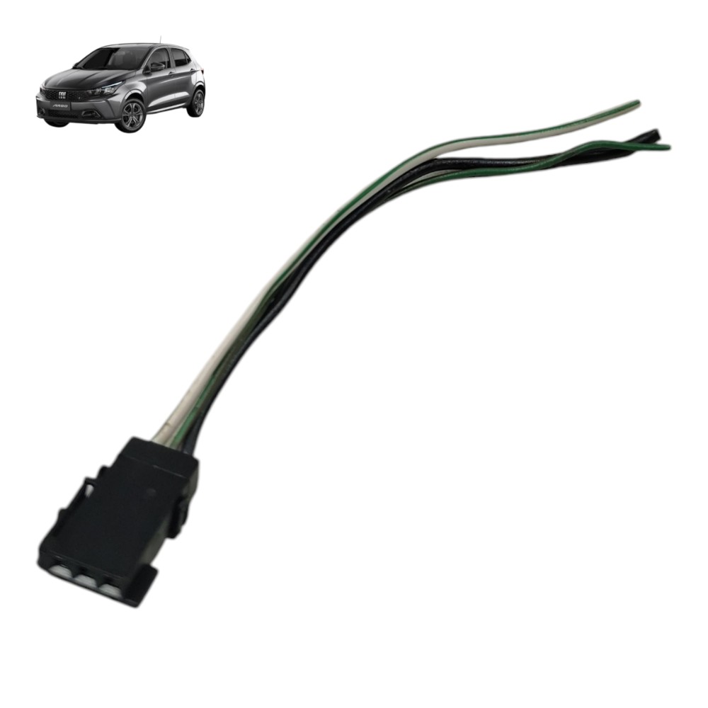 Plug motor limpador traseiro Fiat argo 2024 2023 2022 2021 1