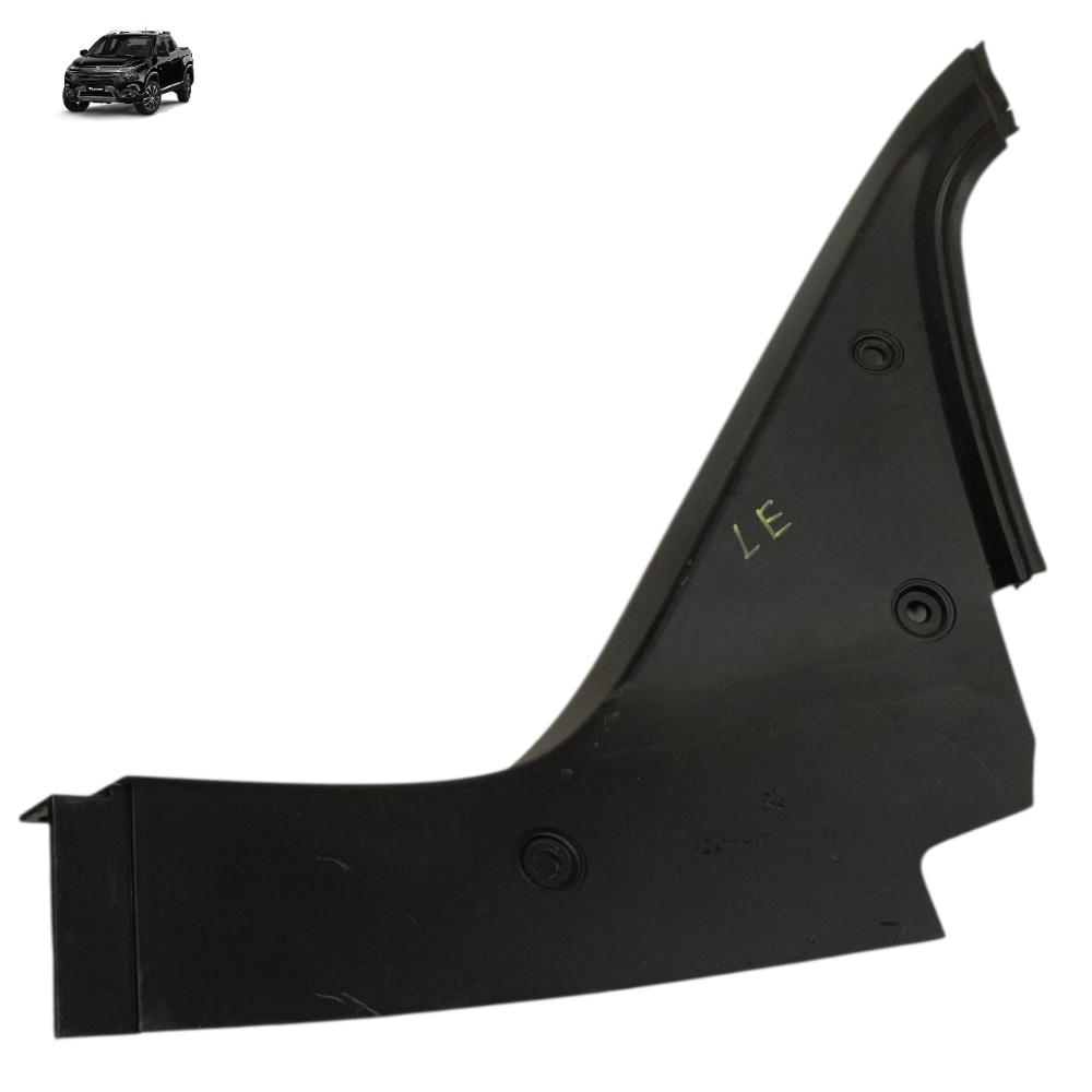 Acabamento Esquerdo Caçamba Fiat Toro 2017 2018 2019 2020 Preto Preto