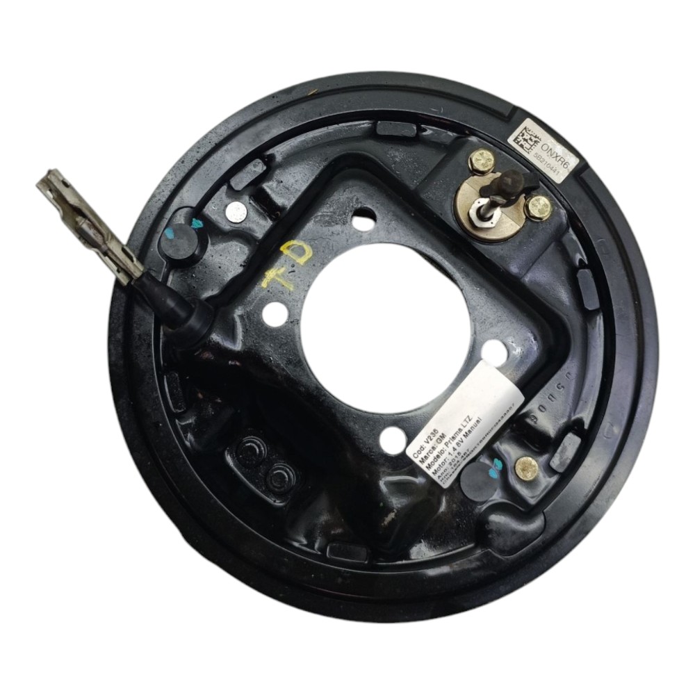 Sapata flange traseira direita gm prisma onix 2014 2015 2016 3