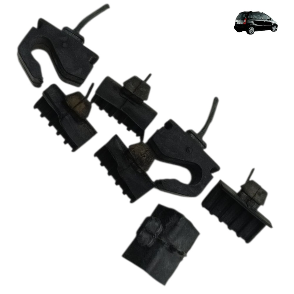 Kit borracha batente suporte bagagito fiat idea 2013 2014 15 1