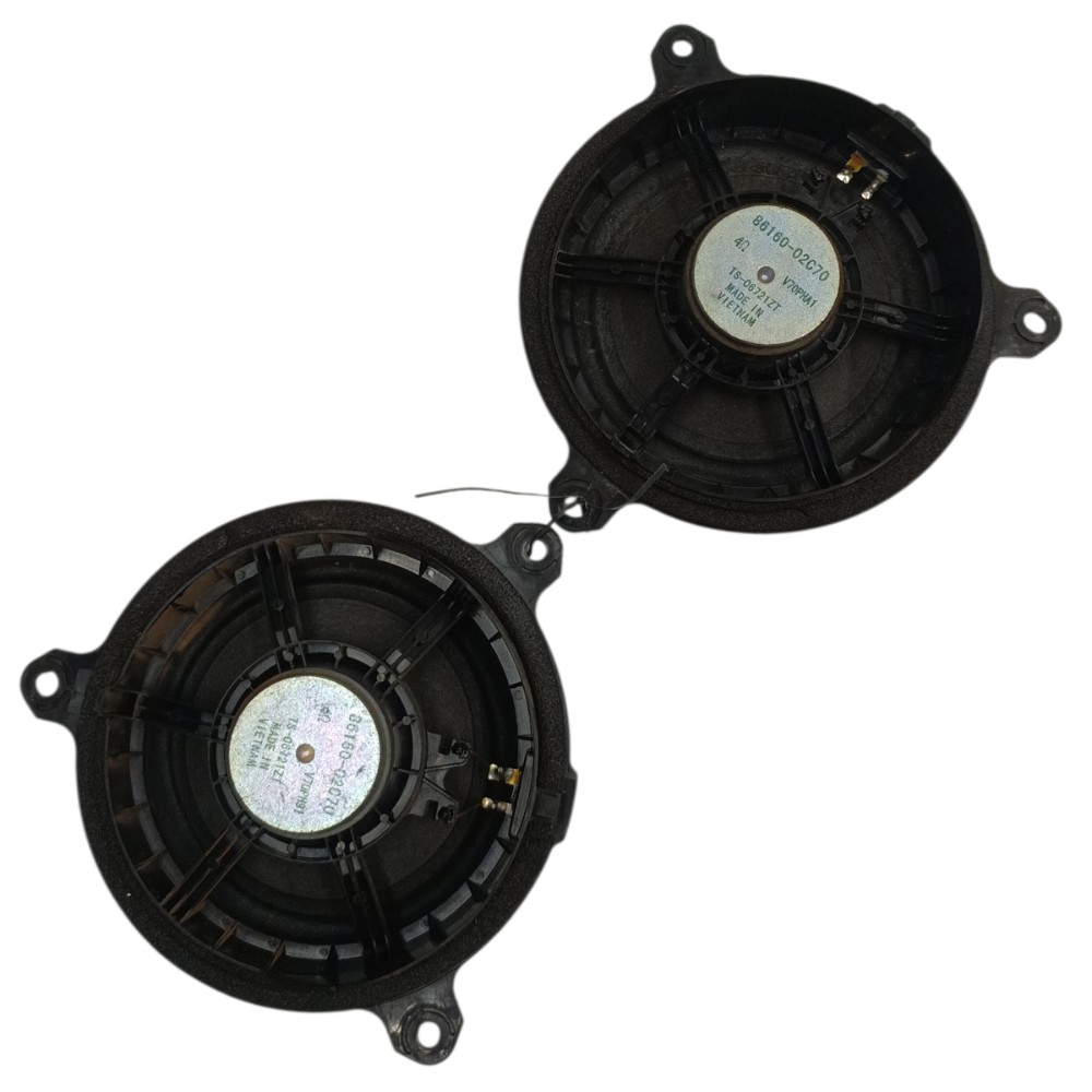 Par Alto Falante Porta Toyota Corolla 2015 2016 2017 2018 19 Preto 3