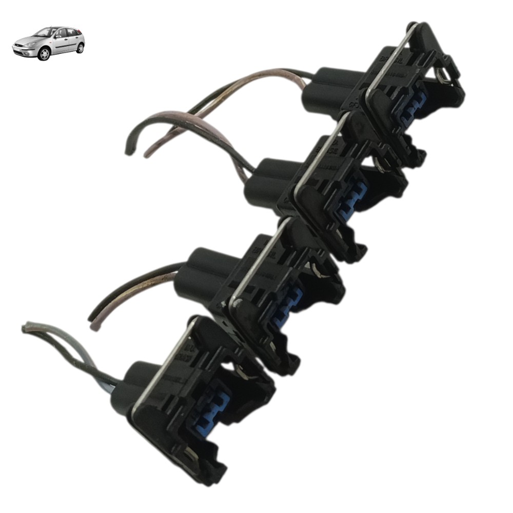 Jogo plug bico injetor ford focus 1.6 8v zetec 2005 2006 07 1