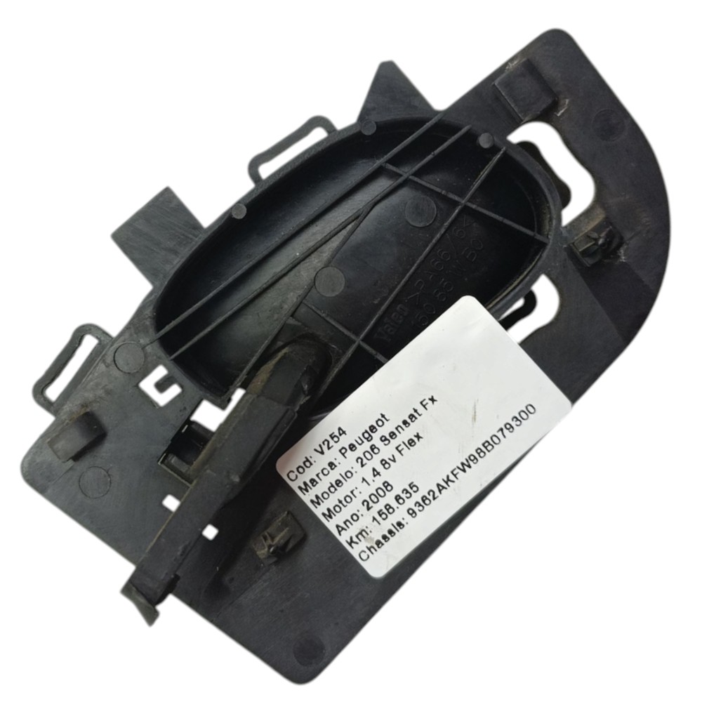 Maçaneta Interna Porta Traseira Direita Peugeot 206 2008 09 4