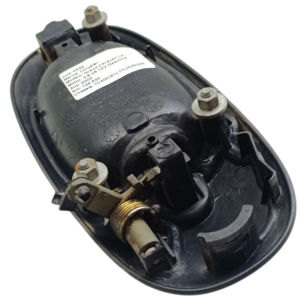 Maçaneta Externa Traseira Esquerda Grand Caravan 1999 2000 Preto Traseira 4