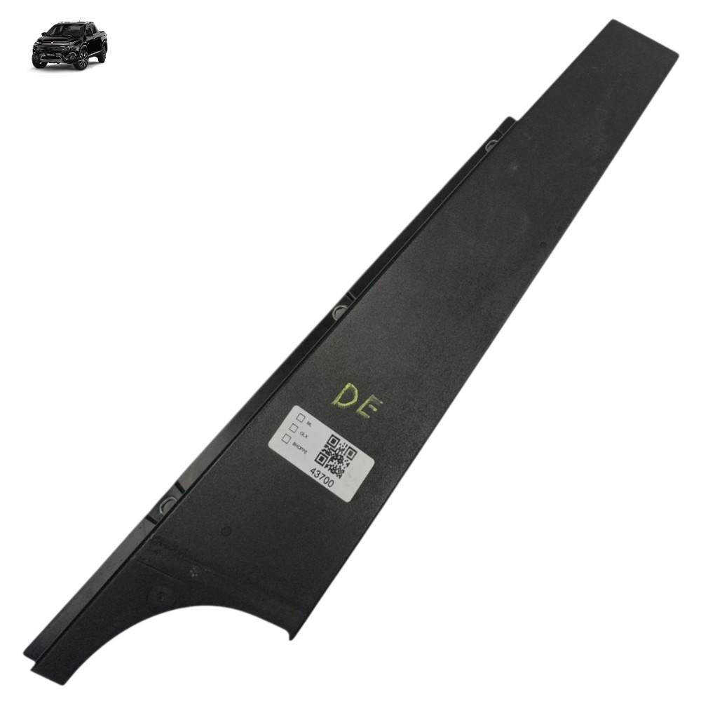 Acabamento Externo Dianteiro Esquerdo Fiat Toro 2021 2020 19 Preto