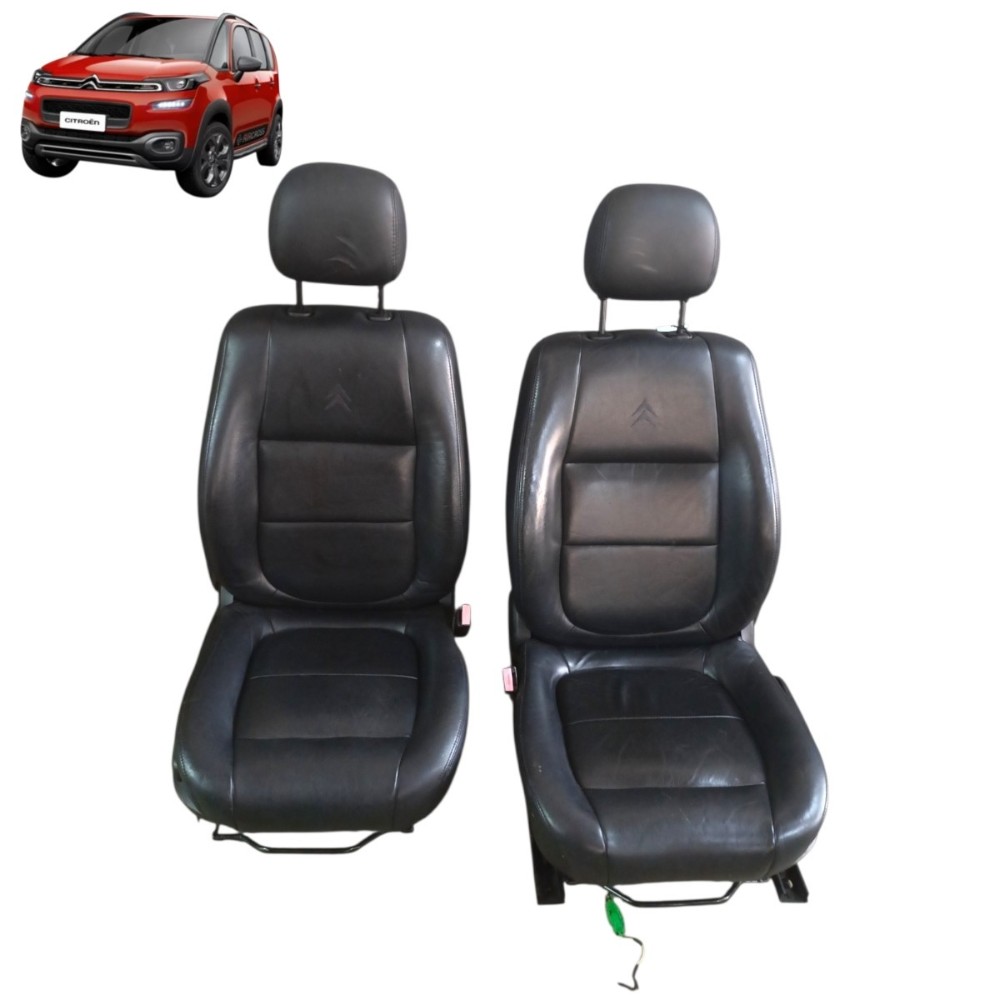 Par banco couro dianteiro Citroen C4 2009 2010 2011 2012 13