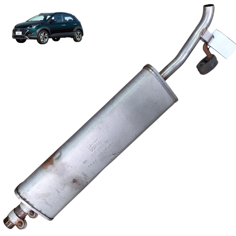 Escapamento silencioso abafador vw up mpi 2015 2016 2017 18