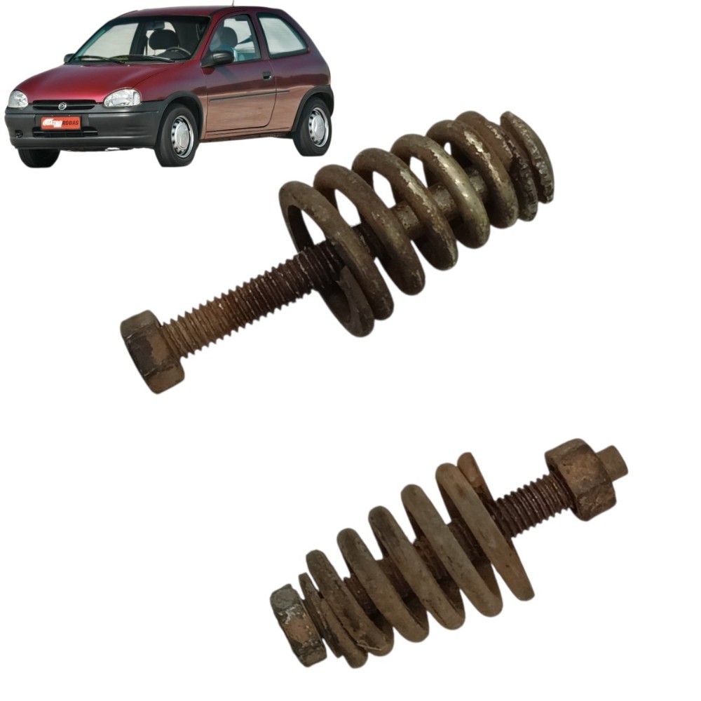 Par Parafuso Mola Escapamento Gm Corsa 1997 Até 2001
