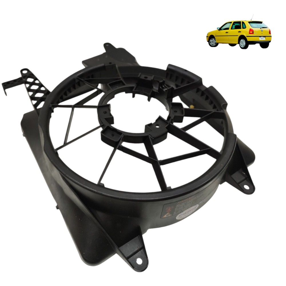 Defletor ventoinha radiador VW Gol 1.0 16v G3 1999 2000 2001 1