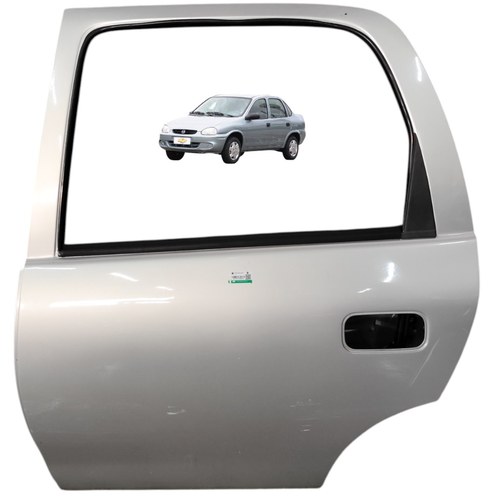 Porta Traseira Esquerda Gm Corsa Classic 2003 2004 2005 2006 Traseira Esquerdo Prata 1