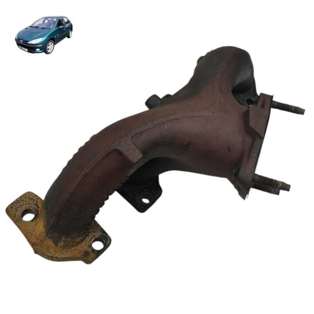 Coletor escape Peugeot 206 1.4 gasolina 2001 2002 2003 2004 1