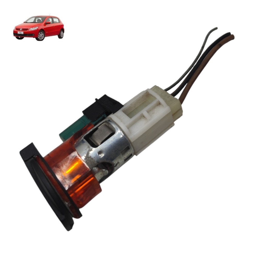 Tomada Acendedor 12v Vw Gol Voyage G5 2009 2010 2011 2012 Laranja/âmbar