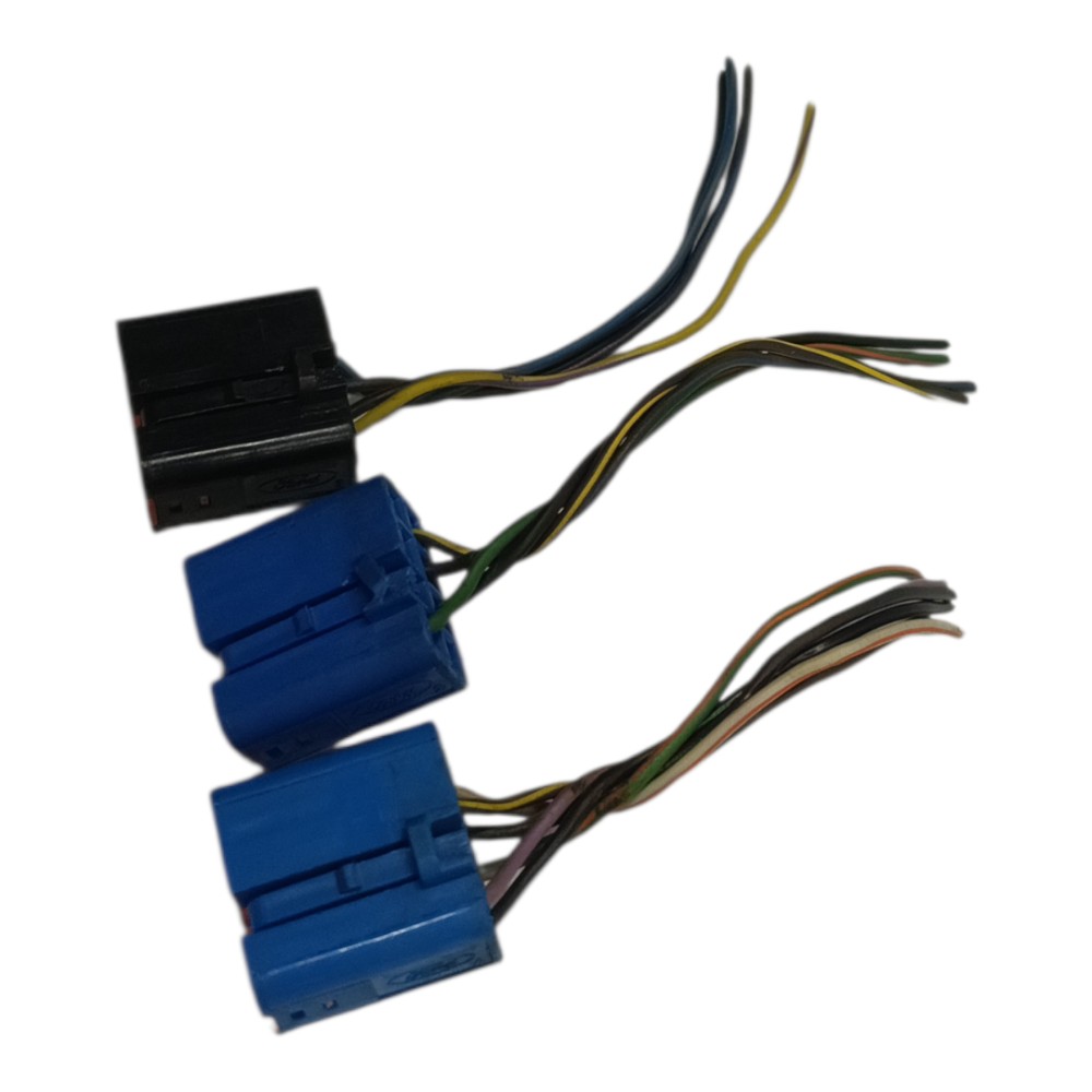 Jogo plug conector botão vidro porta ford ka 2008 2009 2010 4