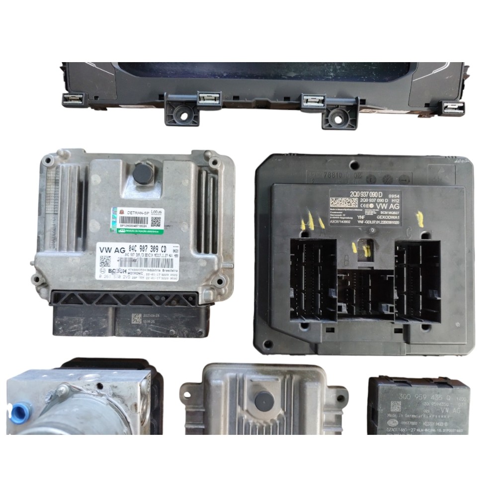 Kit code módulo injeção VW TCross 1.0 tsi 24 start sem chave 3