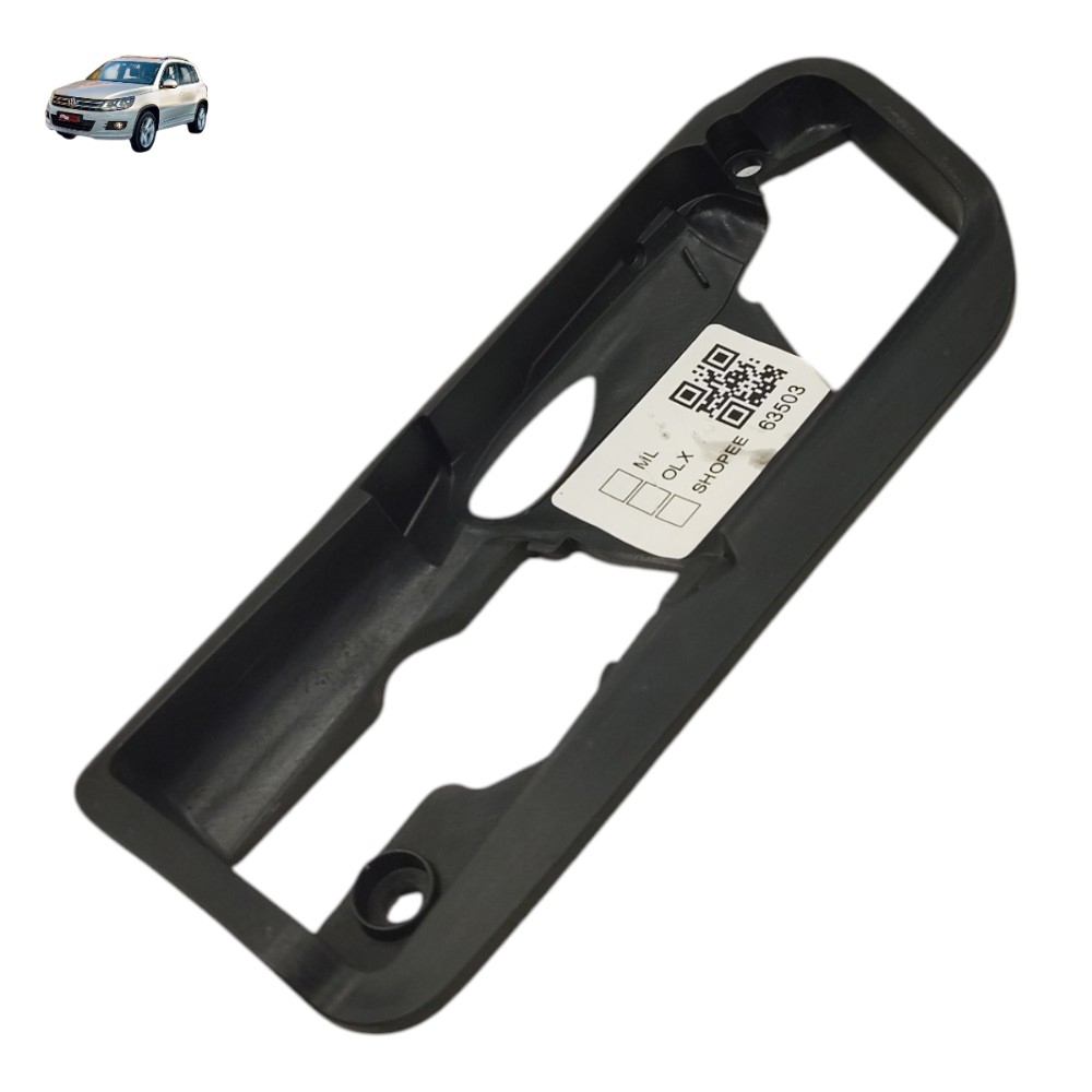 Moldura Maçaneta Interna Dianteira Esquerda Vw Tiguan 2012 Preto 1