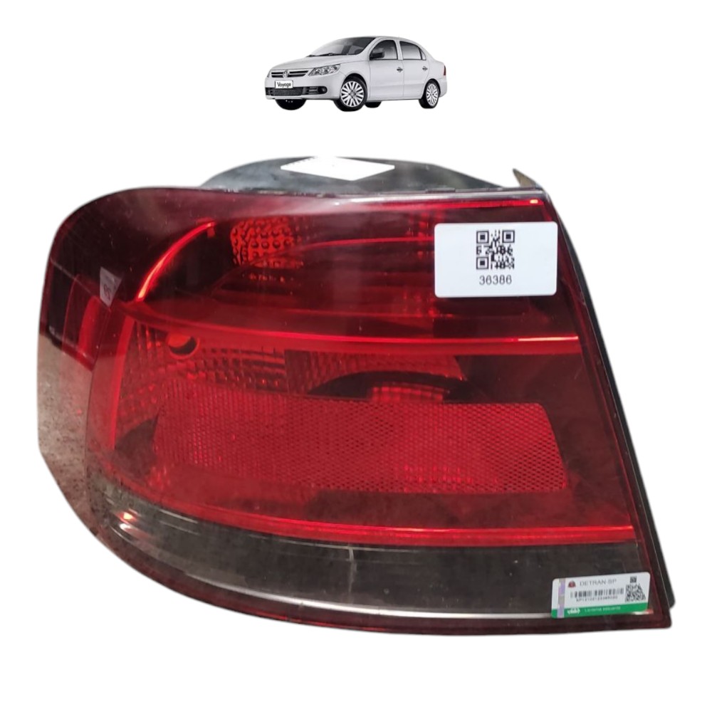 Lanterna Traseira Esquerda Vw Voyage G5 2009 Á 2013 Original Esquerdo/motorista Vermelho 1