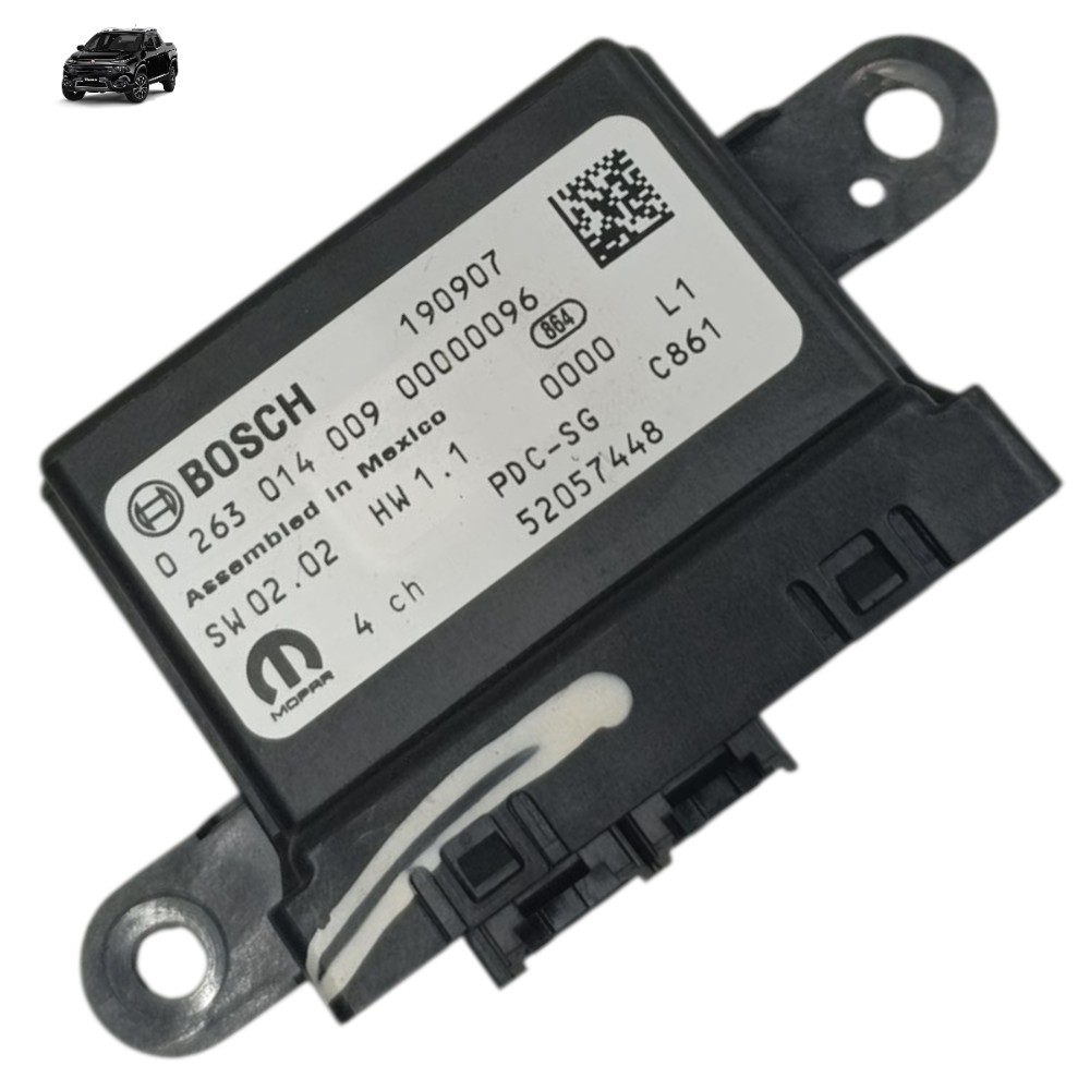 Módulo Sensor Estacionamento Fiat Toro 1.8 2021 2020 2019 18 Preto 1