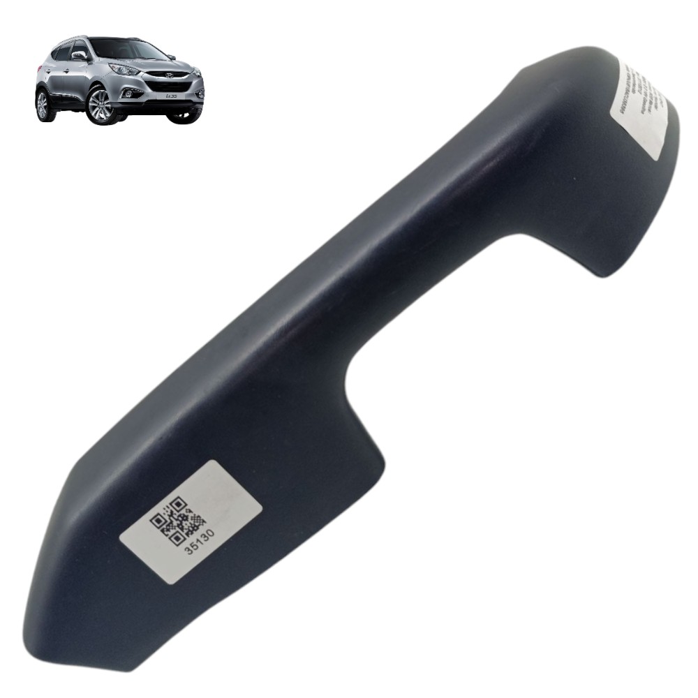 Puxador Interno Porta Dianteira Direita Hyundai Ix35 2011 12 Preto Dianteira 1