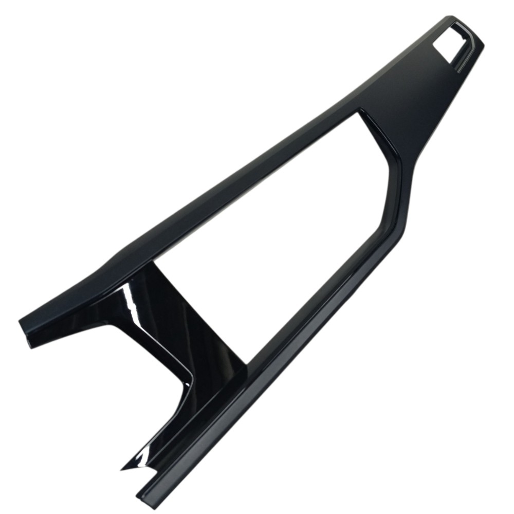 Acabamento moldura painel VW Polo 2018 2019 2020 Cor Preto