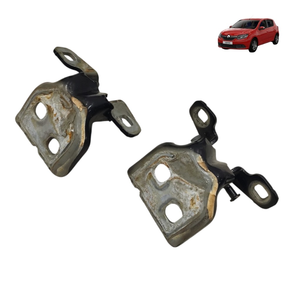Par Dobradiça Porta Dianteira Esquerda Renault Sandero 2016 1