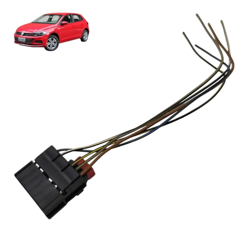 Plug conector soquete lanterna esquerda VW Polo 2019 2020 21 1
