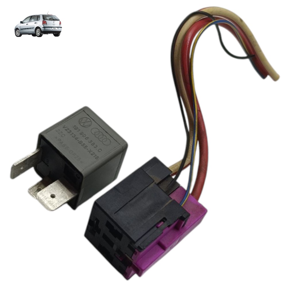 Conector Relé Bomba Combustível Injeção Vw Audi 191906383c 1