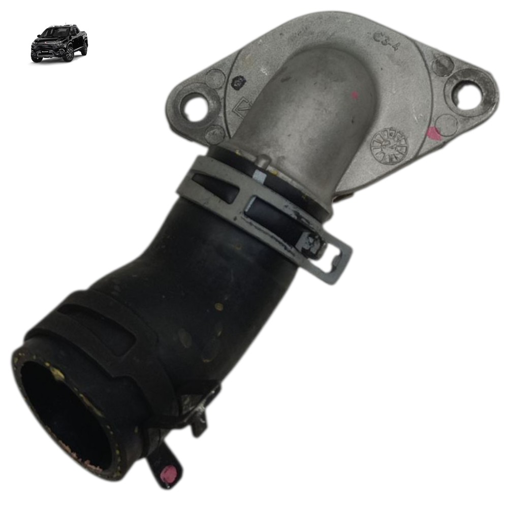 Mangueira Flange Bomba Água Fiat Toro Renegade 1.8 2019 2020 Preto 1