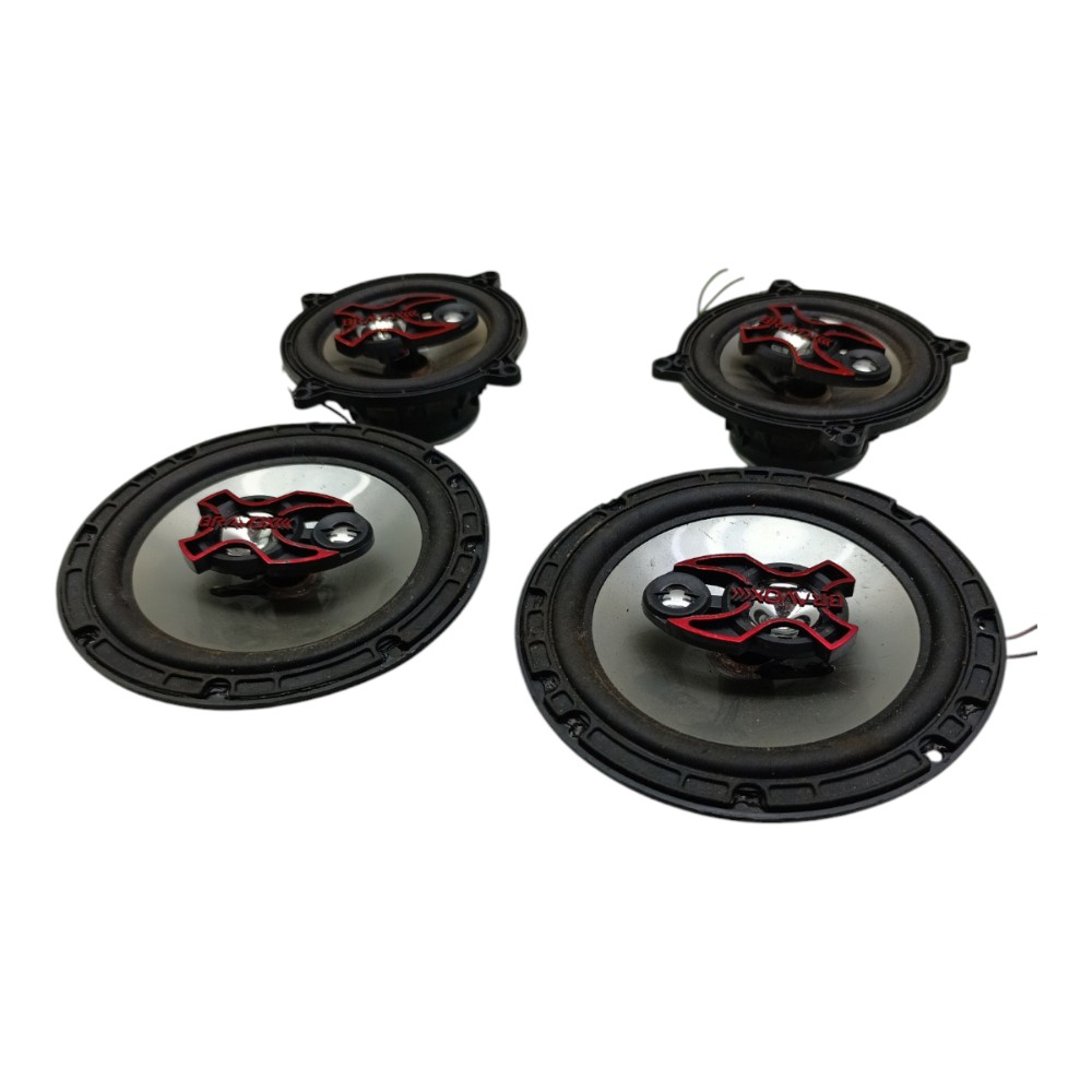 Jogo Alto Falante Portas Bravox 15,5cm 12,5cm Preto 6