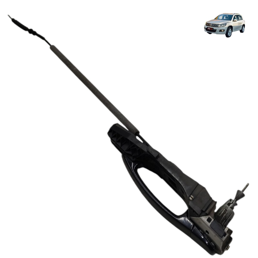 Maçaneta Externa Dianteira Esquerda Vw Tiguan 2011 2012 2013 Preto 1