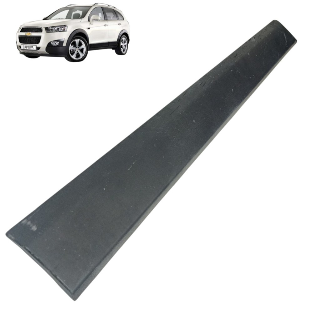 Friso Aplique Porta Dianteira Esquerda Gm Captiva 2011 2012 Preto