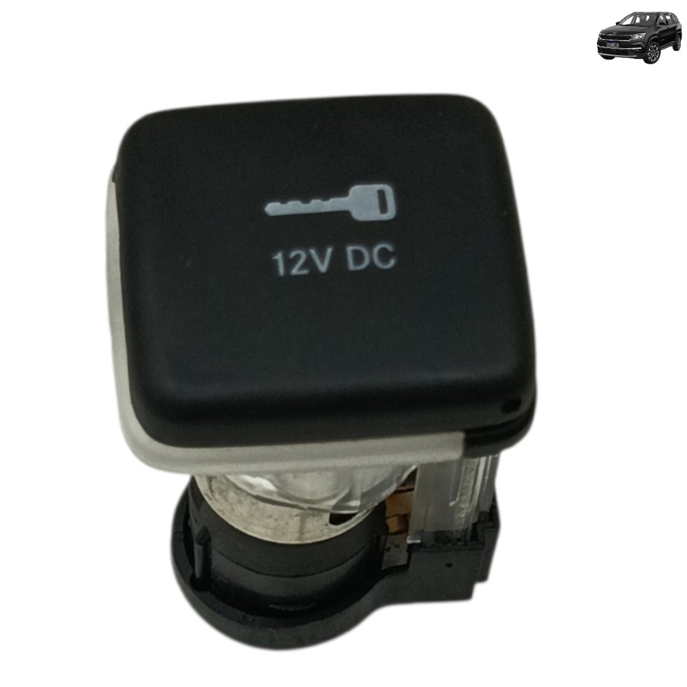 Tomada 12V acendedor jeep Commander 2021 2022 2023 2024