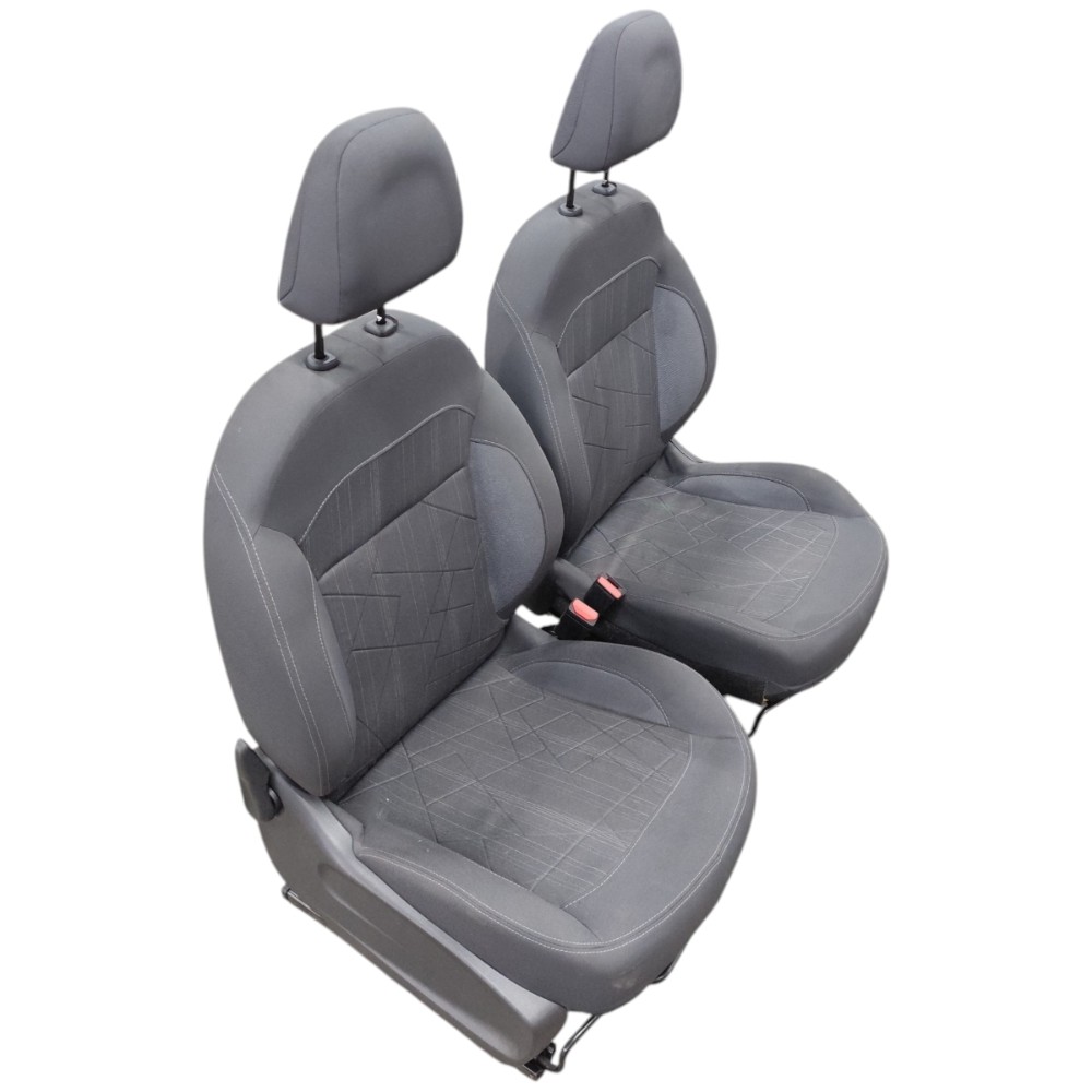 Par Banco Tecido Dianteiro Peugeot 208 2014 2015 2016 2017 Cinza-escuro 3