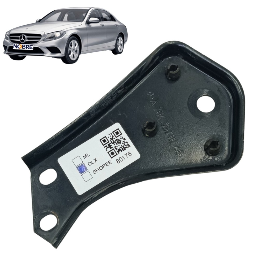 Suporte direito quadro traseiro mercedes c180 cgi w204 2012