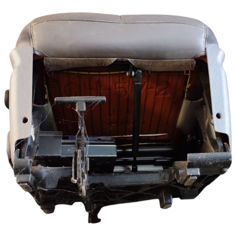 Par Banco Couro Traseiro Central Chrysler Grand Caravan 2000 Cinza 5