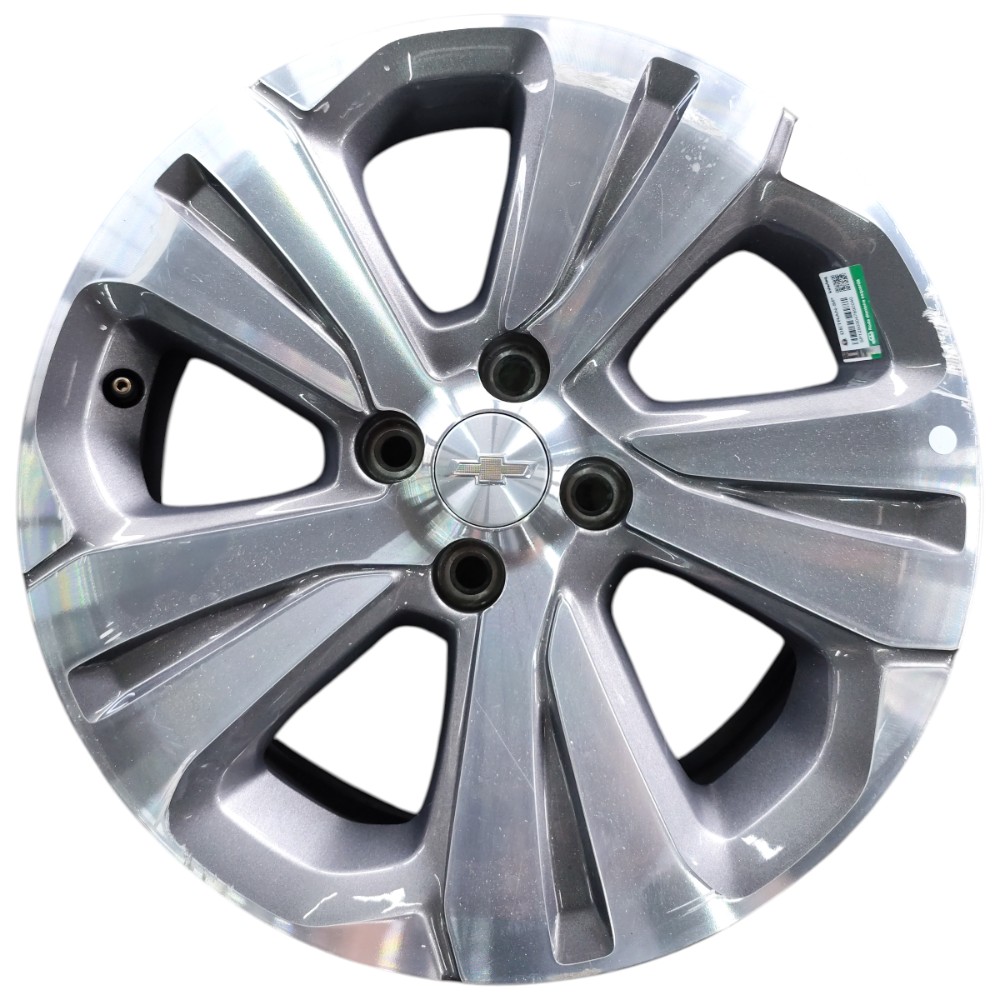 Jogo Roda Aro 16 4×100 Gm Spin Cobalt Onix Prisma Montana Prata 5
