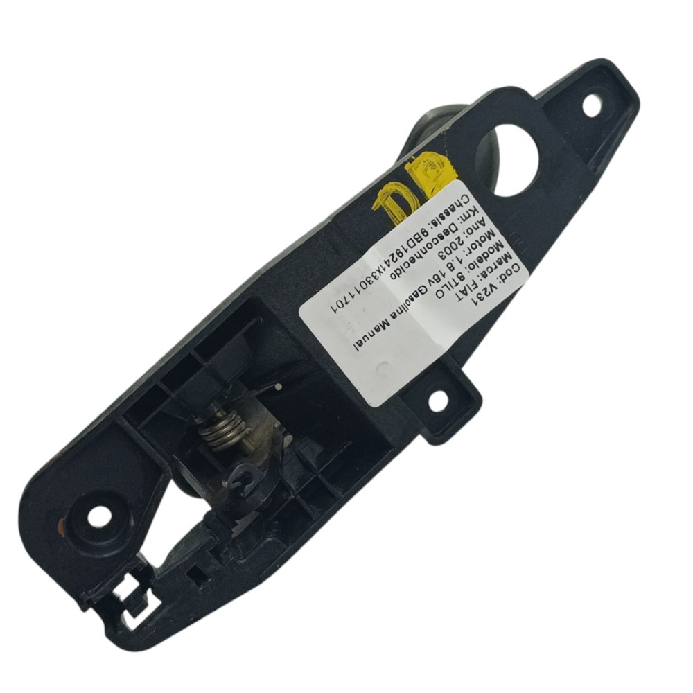 Maçaneta Interna Lado Direito Fiat Stilo 2003 2004 2005 2006 Cinza Dianteira/traseira 4